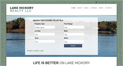 Desktop Screenshot of lakehickoryrealty.net